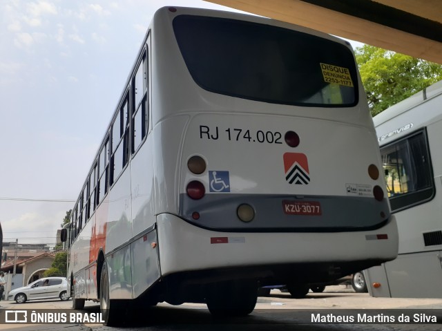 Viação Cidade do Aço RJ 174.002 na cidade de Volta Redonda, Rio de Janeiro, Brasil, por Matheus Martins da Silva. ID da foto: 8294997.