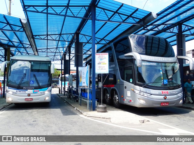 Auto Viação 1001 RJ 108.495 na cidade de Duque de Caxias, Rio de Janeiro, Brasil, por Richard Wagner. ID da foto: 8295584.