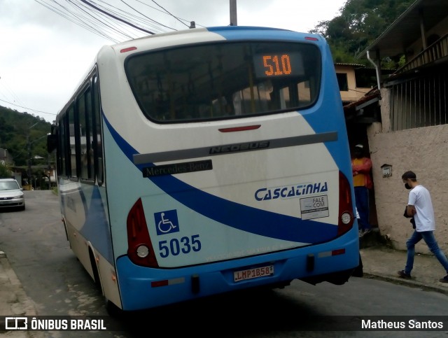 Viação Cascatinha 5035 na cidade de Petrópolis, Rio de Janeiro, Brasil, por Matheus Santos. Número da foto: #8294851.