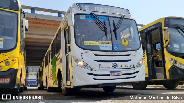 Viação Pinheiral RJ 189.008 na cidade de Volta Redonda, Rio de Janeiro, Brasil, por Matheus Martins da Silva. ID da foto: 8299107.