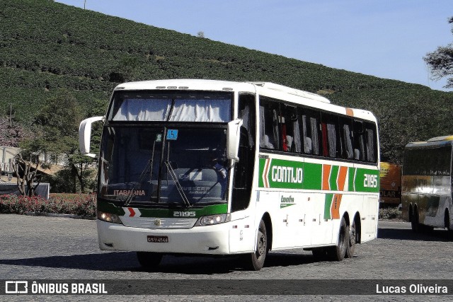 Empresa Gontijo de Transportes 21195 na cidade de Manhuaçu, Minas Gerais, Brasil, por Lucas Oliveira. ID da foto: 8297972.