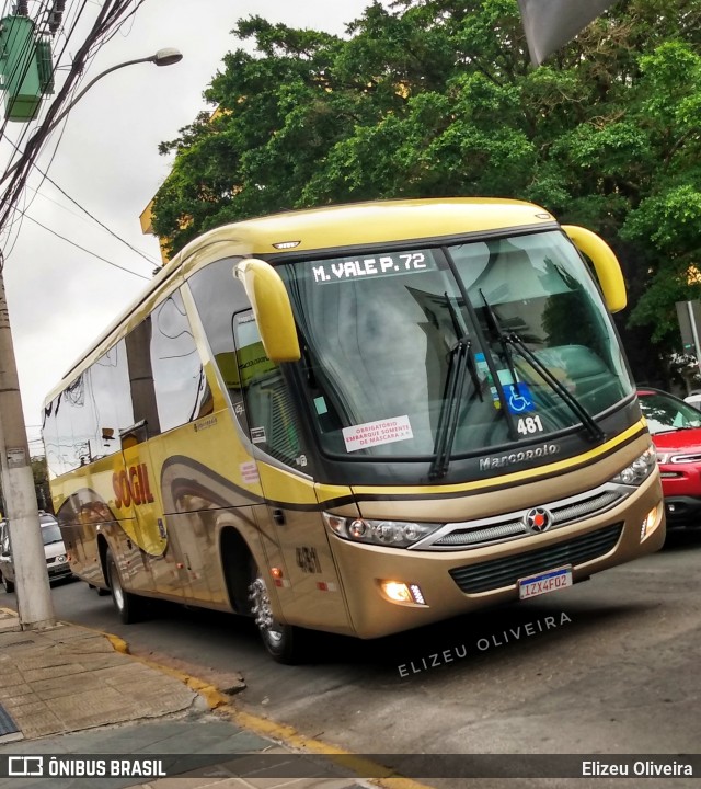 SOGIL - Sociedade de Ônibus Gigante Ltda. 481 na cidade de Gravataí, Rio Grande do Sul, Brasil, por Elizeu Oliveira. Número da foto: #8299380.