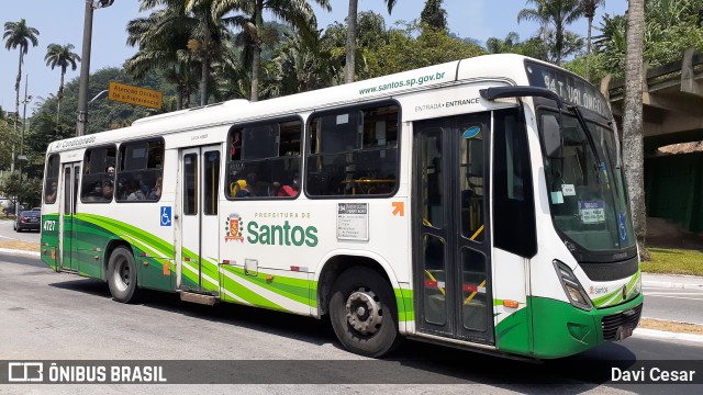 Viação Piracicabana Santos 4727 na cidade de Santos, São Paulo, Brasil, por Davi Cesar. Número da foto: #8300572.