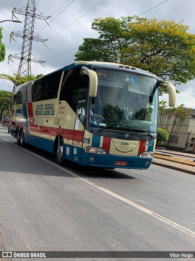 Transporte Coletivo Santa Maria 275 na cidade de Contagem, Minas Gerais, Brasil, por Vitor Hugo. ID da foto: 8299007.