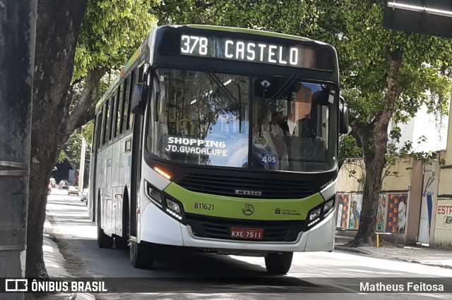 Viação Vila Real B11621 na cidade de Rio de Janeiro, Rio de Janeiro, Brasil, por Matheus Feitosa . ID da foto: 8300620.