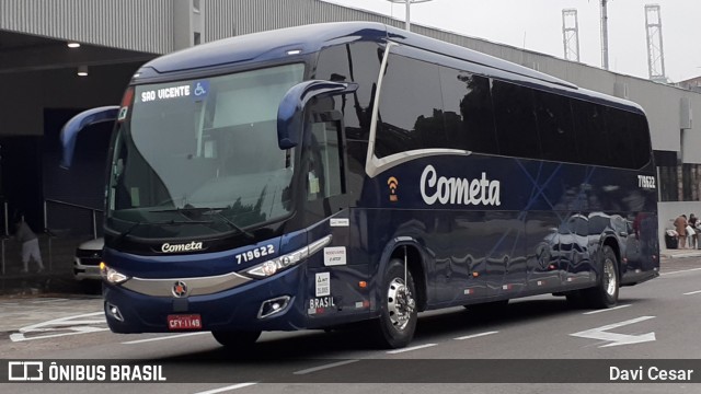 Viação Cometa 719622 na cidade de Santos, São Paulo, Brasil, por Davi Cesar. ID da foto: 8297370.