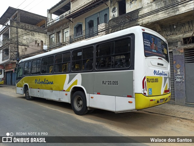 Viação Nilopolitana RJ 123.055 na cidade de Nilópolis, Rio de Janeiro, Brasil, por Walace dos Santos. ID da foto: 8297740.