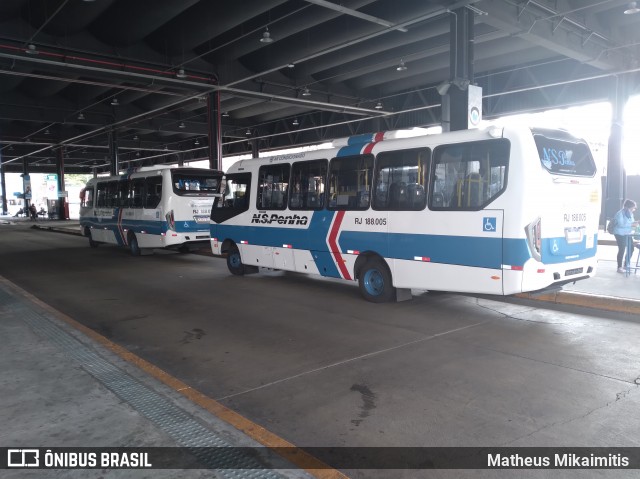 Viação Nossa Senhora da Penha RJ 188.005 na cidade de Nova Iguaçu, Rio de Janeiro, Brasil, por Matheus Mikaimitis . Número da foto: #8302146.