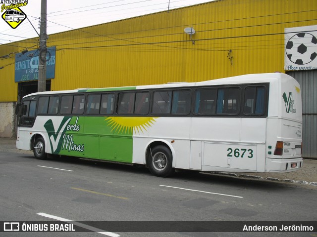 Viação Verde Minas 2673 na cidade de Juiz de Fora, Minas Gerais, Brasil, por Anderson Jerônimo. ID da foto: 8302083.