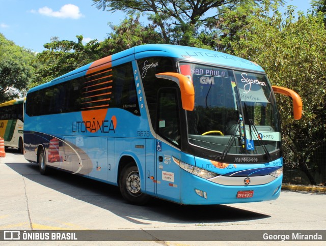 Litorânea Transportes Coletivos 5878 na cidade de São Paulo, São Paulo, Brasil, por George Miranda. Número da foto: #8302639.