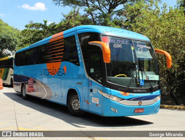 Litorânea Transportes Coletivos 5878 na cidade de São Paulo, São Paulo, Brasil, por George Miranda. ID da foto: 8302639.