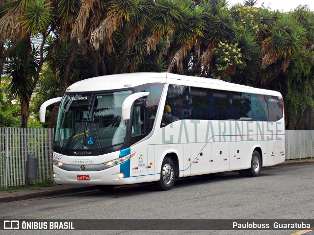 Auto Viação Catarinense 3347 na cidade de Curitiba, Paraná, Brasil, por Paulobuss  Guaratuba. ID da foto: 8302922.