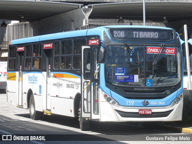 Expresso Vera Cruz 159 na cidade de Recife, Pernambuco, Brasil, por Gustavo Felipe Melo. Número da foto: #8301094.
