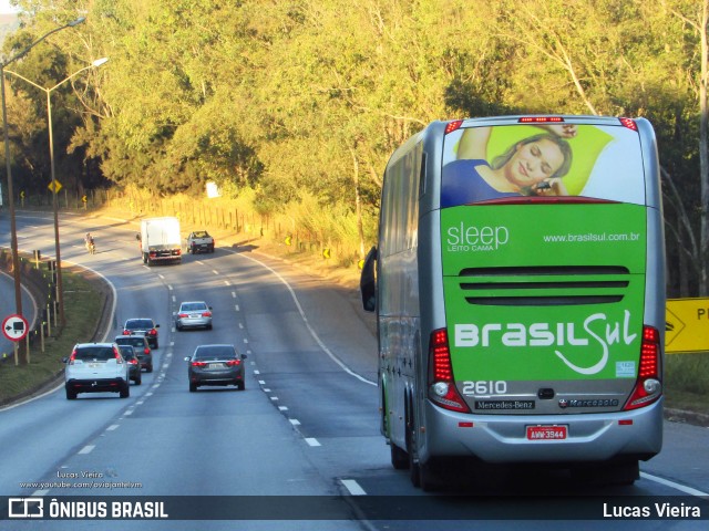 Brasil Sul Linhas Rodoviárias 2610 na cidade de Belo Horizonte, Minas Gerais, Brasil, por Lucas Vieira. ID da foto: 8302121.