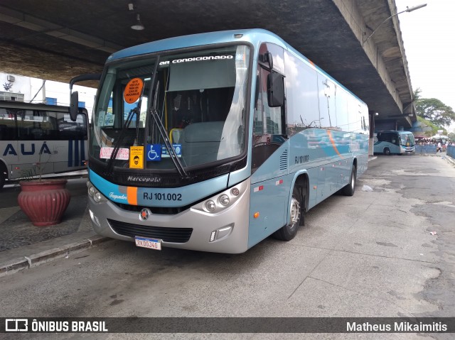 Auto Ônibus Fagundes RJ 101.002 na cidade de São Gonçalo, Rio de Janeiro, Brasil, por Matheus Mikaimitis . Número da foto: #8301061.