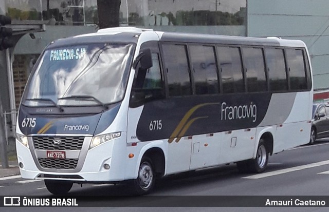 Francovig Transportes Coletivos 6715 na cidade de Curitiba, Paraná, Brasil, por Amauri Caetano. Número da foto: #8300968.