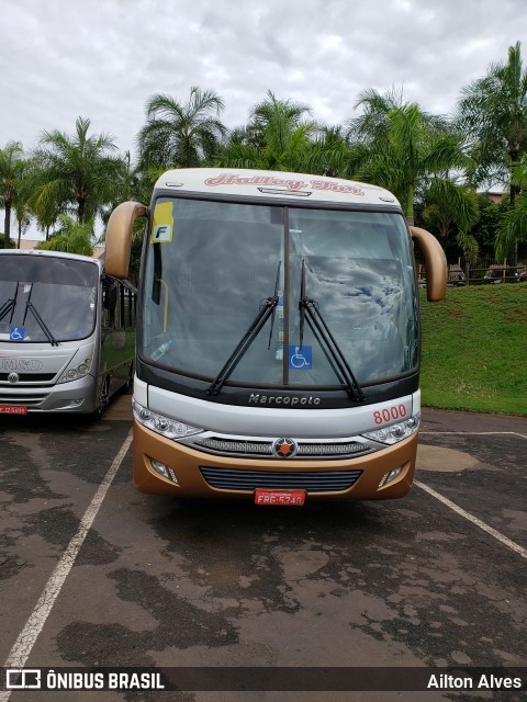 Halley Transportes e Turismo 8000 na cidade de Olímpia, São Paulo, Brasil, por Ailton Alves. ID da foto: 8300688.