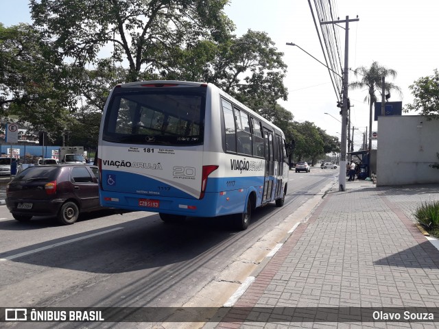 Viação Arujá 1117 na cidade de Arujá, São Paulo, Brasil, por Olavo Souza. ID da foto: 8302953.