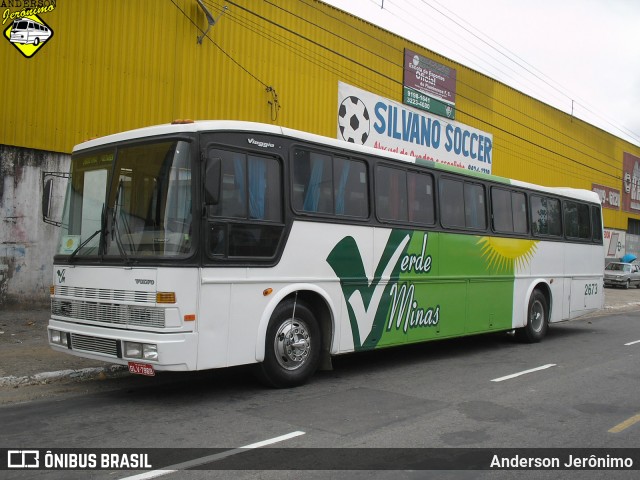 Viação Verde Minas 2673 na cidade de Juiz de Fora, Minas Gerais, Brasil, por Anderson Jerônimo. ID da foto: 8302085.