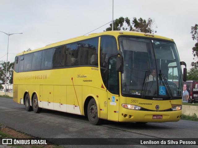 Viação Itapemirim 5801 na cidade de Caruaru, Pernambuco, Brasil, por Lenilson da Silva Pessoa. ID da foto: 8302452.