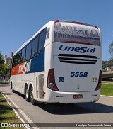 Unesul de Transportes 5558 na cidade de Florianópolis, Santa Catarina, Brasil, por Henrique Alexandre de Souza. ID da foto: :id.