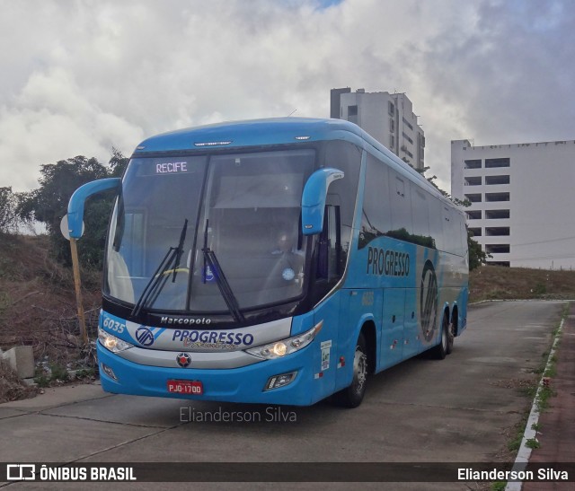 Auto Viação Progresso 6035 na cidade de Natal, Rio Grande do Norte, Brasil, por Elianderson Silva. Número da foto: #8306601.