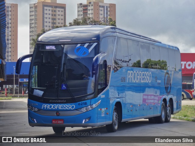 Auto Viação Progresso 6218 na cidade de Natal, Rio Grande do Norte, Brasil, por Elianderson Silva. ID da foto: 8306584.