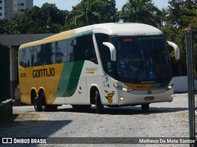 Empresa Gontijo de Transportes 18315 na cidade de Fortaleza, Ceará, Brasil, por Matheus Da Mata Santos. ID da foto: 8304925.