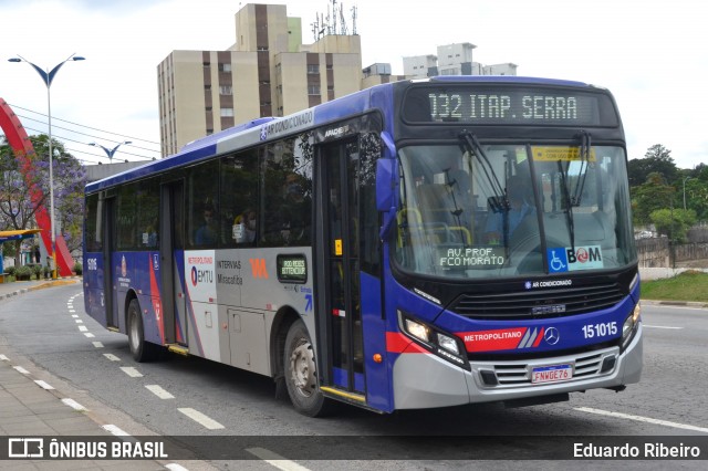 Viação Miracatiba 15.1015 na cidade de Taboão da Serra, São Paulo, Brasil, por Eduardo Ribeiro. ID da foto: 8305520.