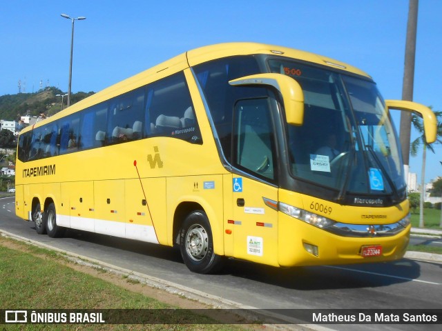 Viação Itapemirim 60069 na cidade de Vitória, Espírito Santo, Brasil, por Matheus Da Mata Santos. ID da foto: 8304896.