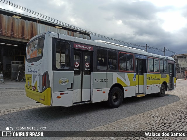 Viação Nilopolitana RJ 123.122 na cidade de Queimados, Rio de Janeiro, Brasil, por Walace dos Santos. ID da foto: 8304849.