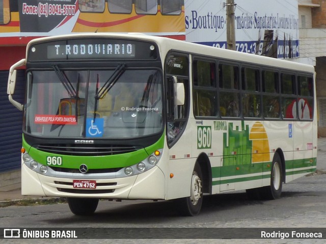 Auto Viação Tabosa 960 na cidade de Caruaru, Pernambuco, Brasil, por Rodrigo Fonseca. Número da foto: #8305568.