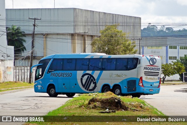 Auto Viação Progresso 6224 na cidade de Recife, Pernambuco, Brasil, por Daniel Cleiton  Bezerra. ID da foto: 8304535.