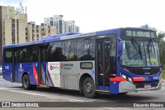 Viação Pirajuçara 11.432 na cidade de Taboão da Serra, São Paulo, Brasil, por Eduardo Ribeiro. ID da foto: 8305516.