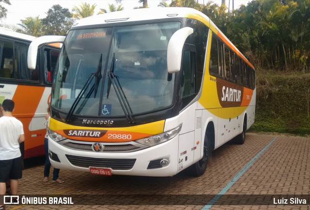 Saritur - Santa Rita Transporte Urbano e Rodoviário 29880 na cidade de Brumadinho, Minas Gerais, Brasil, por Luiz Silva. ID da foto: 8308663.