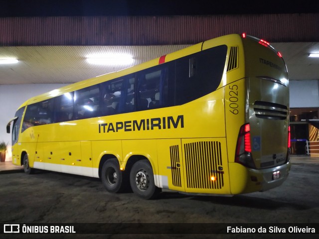 Viação Itapemirim 60025 na cidade de Juiz de Fora, Minas Gerais, Brasil, por Fabiano da Silva Oliveira. Número da foto: #8307841.