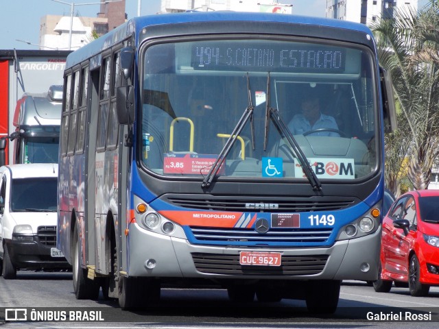 Tucuruvi Transportes e Turismo 1149 na cidade de São Caetano do Sul, São Paulo, Brasil, por Gabriel Rossi . ID da foto: 8308189.