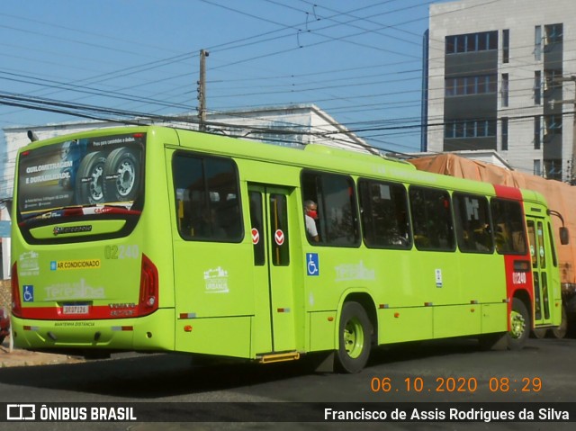 Transporte Coletivo Cidade Verde 02240 na cidade de Teresina, Piauí, Brasil, por Francisco de Assis Rodrigues da Silva. ID da foto: 8311560.