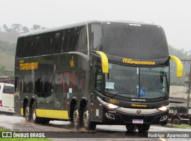 Viação Itapemirim 20011 na cidade de Conselheiro Lafaiete, Minas Gerais, Brasil, por Rodrigo  Aparecido. Número da foto: #8309861.