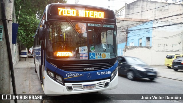 Expresso Garcia RJ 135.030 na cidade de Rio de Janeiro, Rio de Janeiro, Brasil, por João Victor Damião. ID da foto: 8311773.