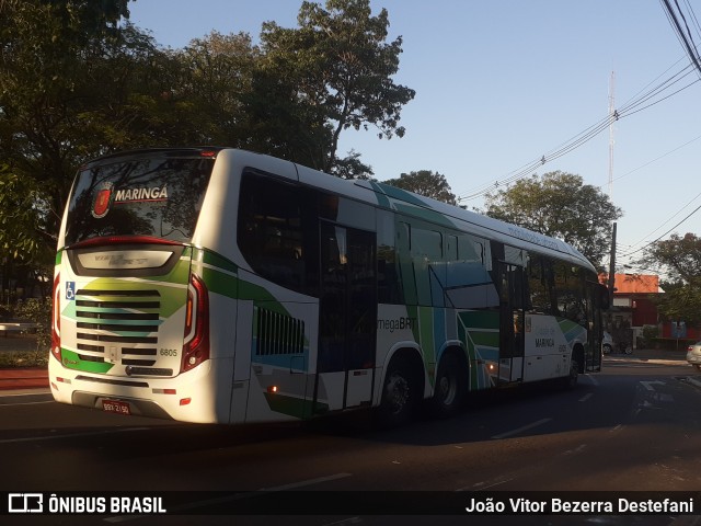 TCCC - Transporte Coletivo Cidade Canção 6805 na cidade de Maringá, Paraná, Brasil, por João Vitor Bezerra Destefani. Número da foto: #8309196.