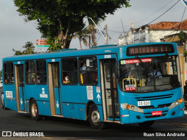 Taguatur - Taguatinga Transporte e Turismo 35-520 na cidade de São Luís, Maranhão, Brasil, por Ruan Silva Andrade. Número da foto: #8312577.