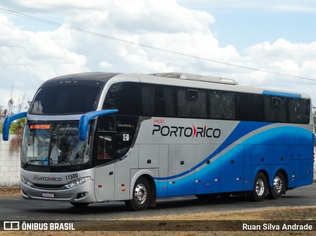 Auto Viação Porto Rico 11500 na cidade de Teresina, Piauí, Brasil, por Ruan Silva Andrade. ID da foto: 8309913.