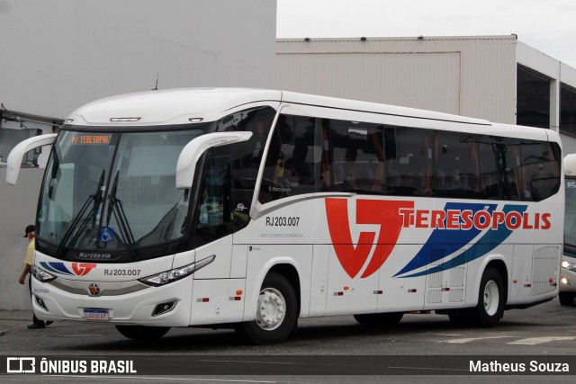 Viação Teresópolis RJ 203.007 na cidade de Rio de Janeiro, Rio de Janeiro, Brasil, por Matheus Souza. Número da foto: #8310555.