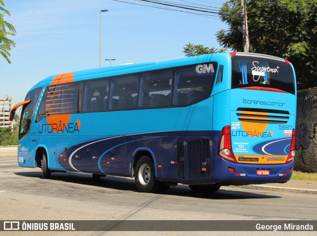 Litorânea Transportes Coletivos 5687 na cidade de São Paulo, São Paulo, Brasil, por George Miranda. ID da foto: 8313572.