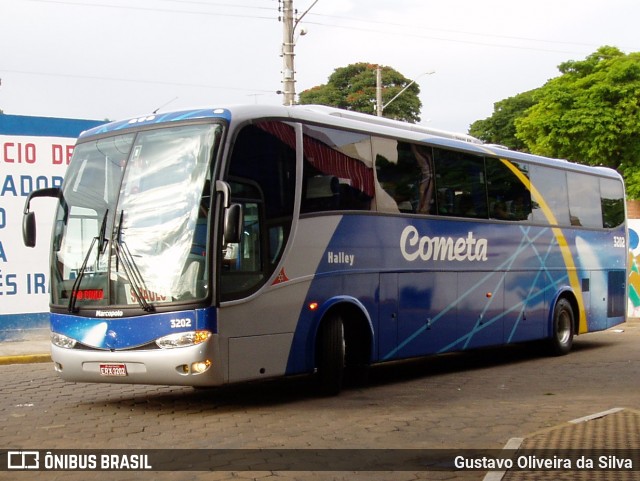 Viação Cometa 3202 na cidade de Tatuí, São Paulo, Brasil, por Gustavo Oliveira da Silva. ID da foto: 8314584.