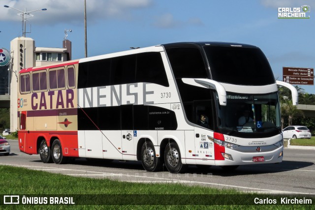 Auto Viação Catarinense 3730 na cidade de Florianópolis, Santa Catarina, Brasil, por Carlos Kircheim. ID da foto: 8313280.