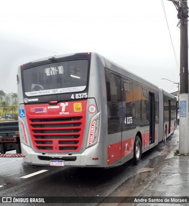 Express Transportes Urbanos Ltda 4 8375 na cidade de São Paulo, São Paulo, Brasil, por Andre Santos de Moraes. Número da foto: #8313856.