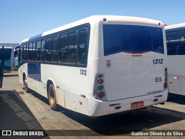 CAF Transportes 1312 na cidade de Araguari, Minas Gerais, Brasil, por Gustavo Oliveira da Silva. ID da foto: 8314598.