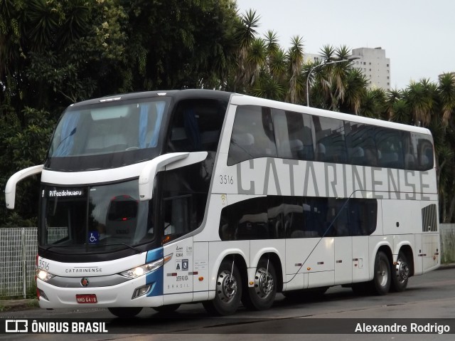 Auto Viação Catarinense 3516 na cidade de Curitiba, Paraná, Brasil, por Alexandre Rodrigo. Número da foto: #8313033.